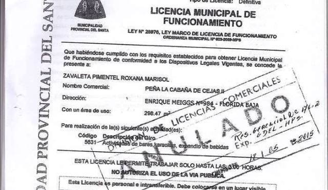 Chimbote: Municipio revoca licencia de funcionamiento de la Peña “La Cabaña del Cejas II”