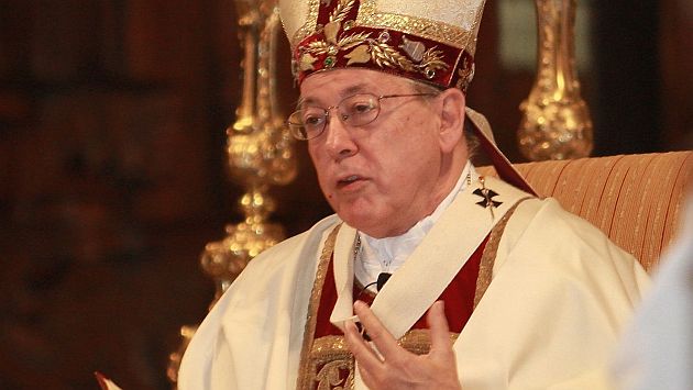 Cardenal Cipriani critica "asistencialismo" de algunos programas sociales del Gobierno