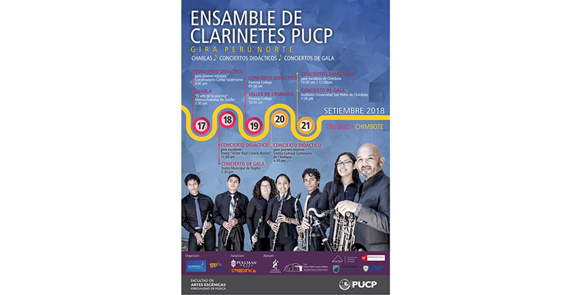 Conciertos de clarinetes presentará la Universidad Católica en Chimbote