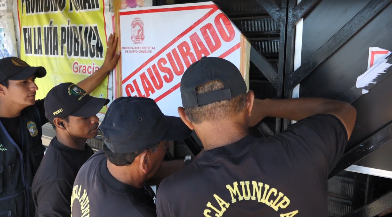 Nuevo Chimbote: comuna sureña vuelve a clausurar establecimiento que hizo caso omiso a sanción