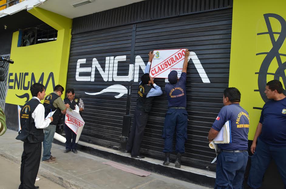Municipio de Nuevo Chimbote clausuró de manera definitiva discoteca “Enigma”