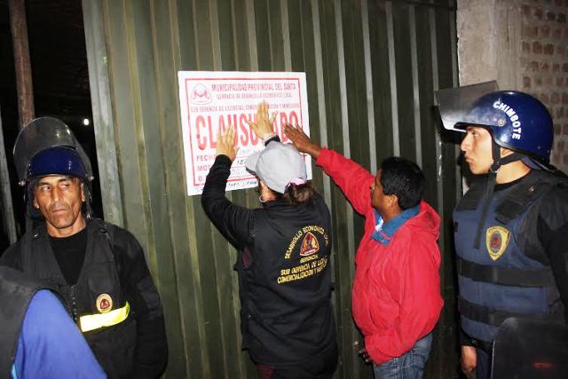 Chimbote: clausuran bar "Tía María" por continuas balaceras y escándalos 