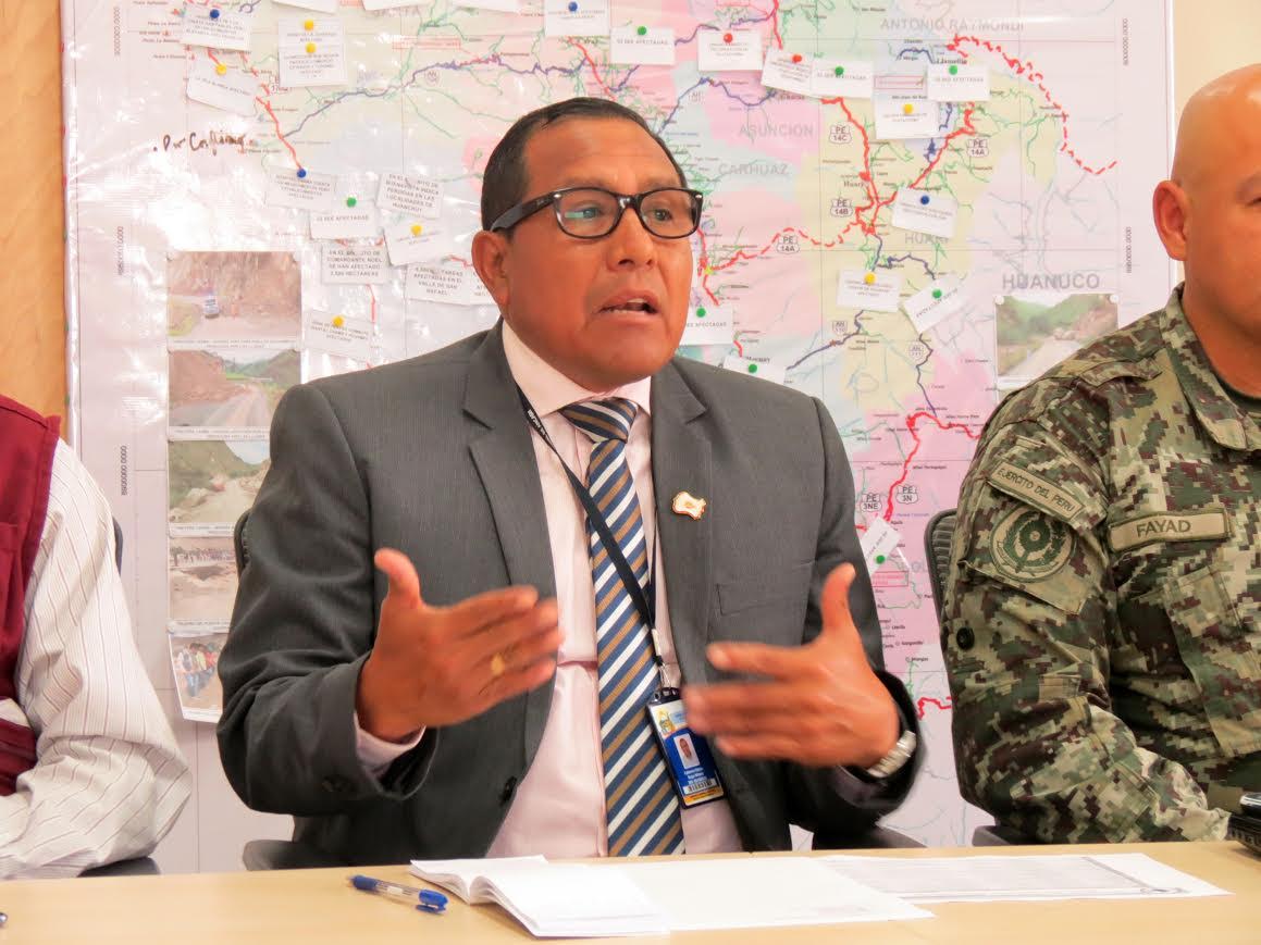 Autoridades del Coer Ancash reportan acciones desarrolladas ante emergencia regional