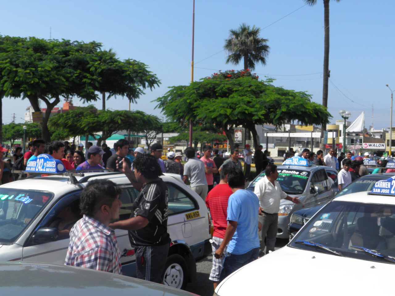 Chimbote: grupo de colectiveros exigen no cancelación de concesión de ruta