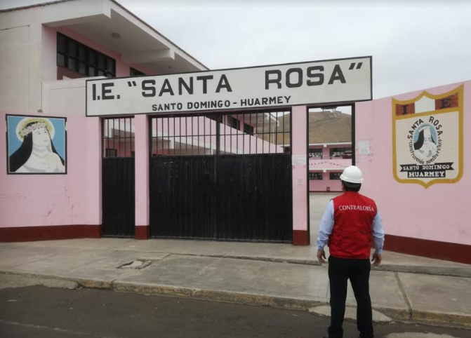 Contraloría advierte perjuicio económico de S/ 47 mil en obra de la I.E. Santa Rosa