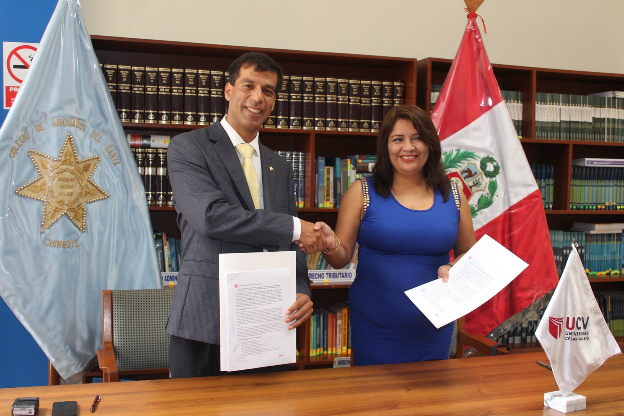 Colegio de Abogados del Santa y UCV firmaron convenio