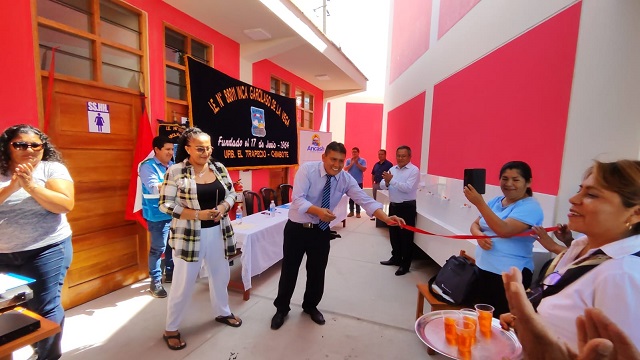 Chimbote: Gobierno Regional de Áncash entrega obra de colegio Inca Garcilaso 