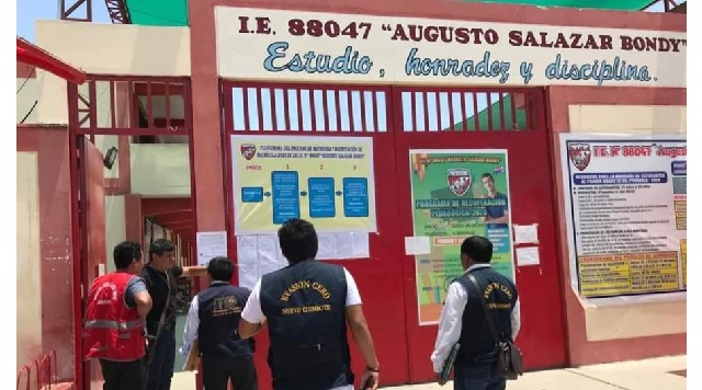 UGEL Santa interviene colegio de Nuevo Chimbote por presunto consumo de drogas