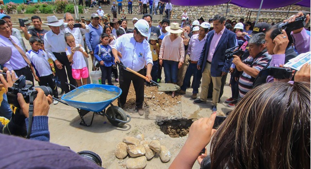 Inician construcción de colegio en Ranrahirca para beneficiar a más de 2 mil estudiantes en Áncash