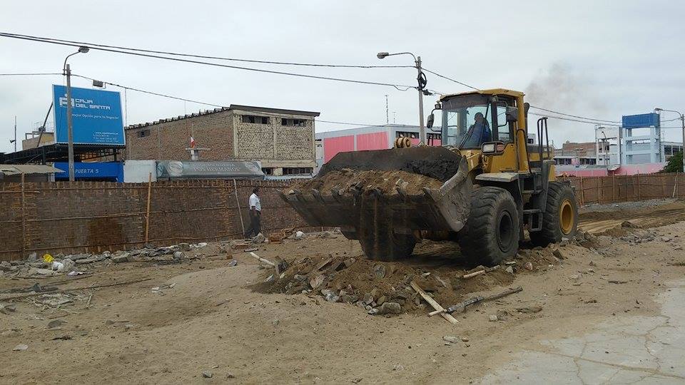 Se reinició reconstrucción de la I.E. Belaúnde luego de casi 4 años paralizada