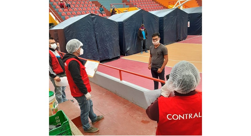 Contraloría recomienda mejorar condiciones sanitarias de albergues temporales del Estadio Rosas Pampa y Coliseo Cerrado