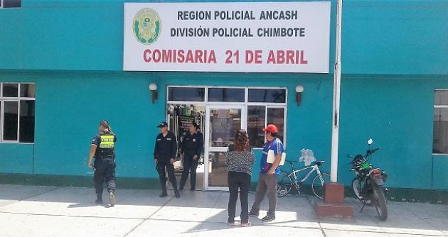 Intervienen a ladrón de 13 años que había robado el teléfono celular a pobladora en Chimbote