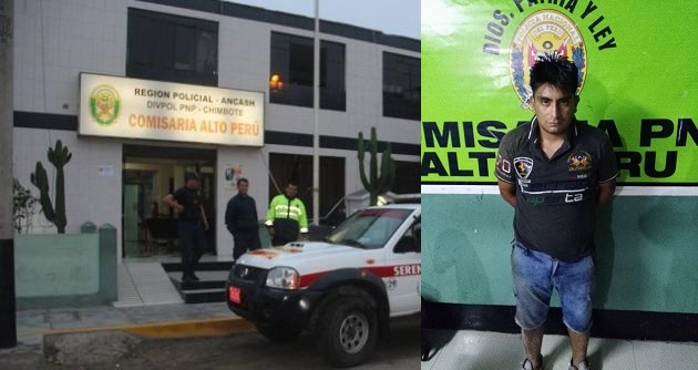 Cayó ladrón apodado “Feo” instantes después de asaltar y herir a un padre de familia en Chimbote