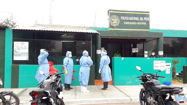 Municipalidad de Nepeña gestionó toma de pruebas rápidas a personal policial de su distrito en Áncash