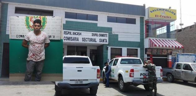 Policía atrapó a peligroso delincuente que ingresó a robar a una vivienda en el distrito de Santa