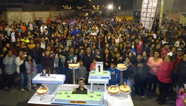 Valentín Fernández celebró su onomástico con la población de “Los Cedros”