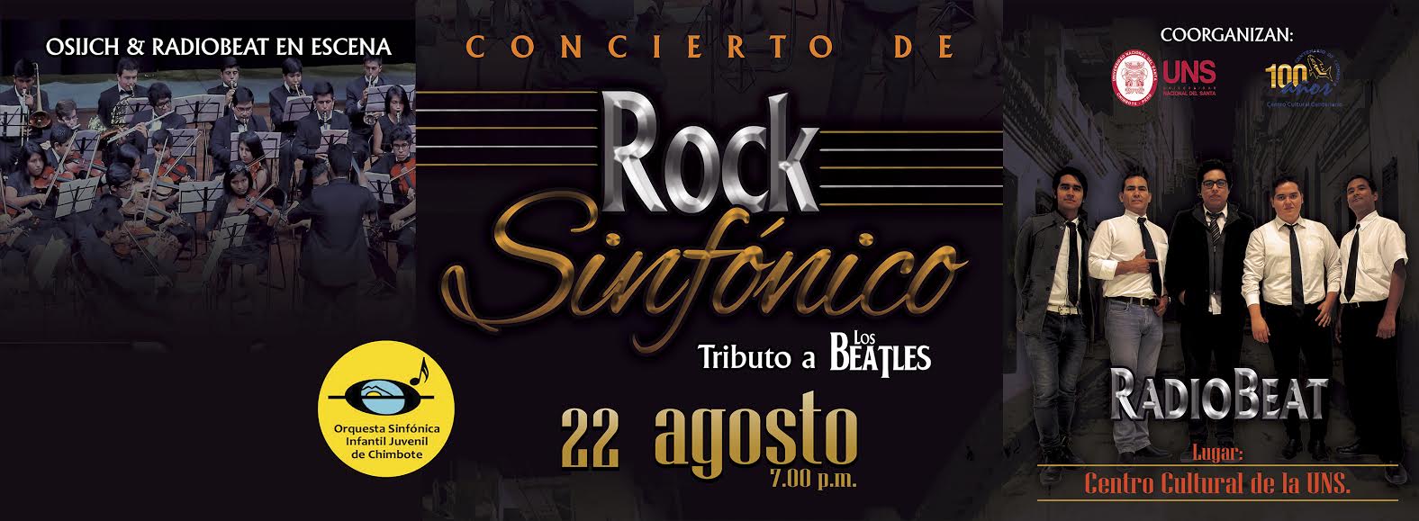 Este sábado se realizará concierto de Rock Sinfónico “Tributo a los Beatles"