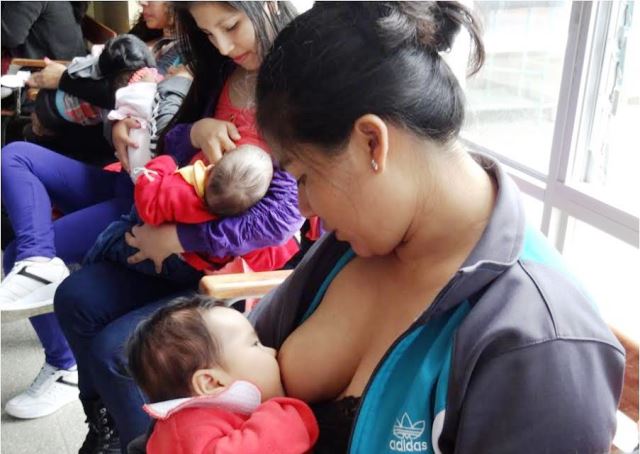 Nuevo Chimbote: Hospital regional realiza Concurso del "Bebé mamón" por Semana de Lactancia Materna