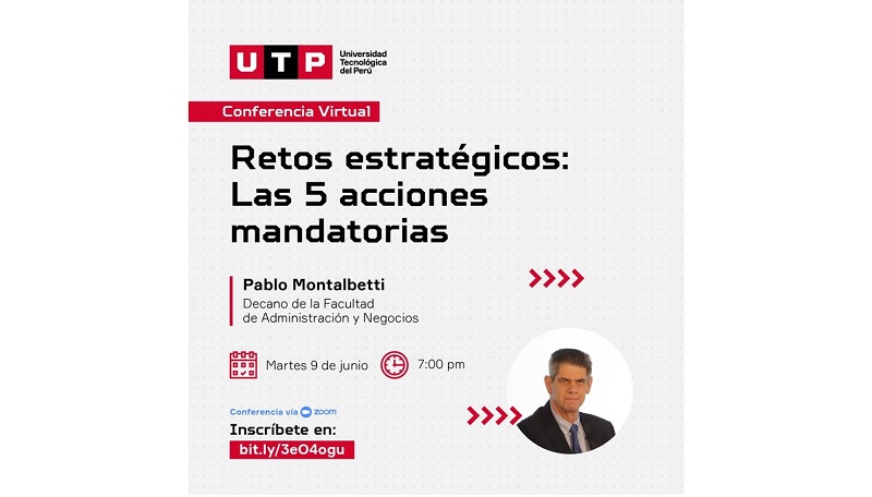 UTP ofrece conferencia virtual para sector empresarial de Áncash