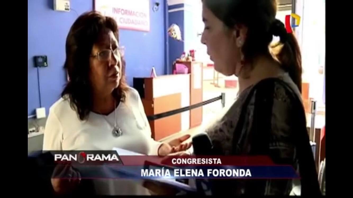 Congresista Foronda contrató como asistente de su despacho a sentenciada por terrorismo
