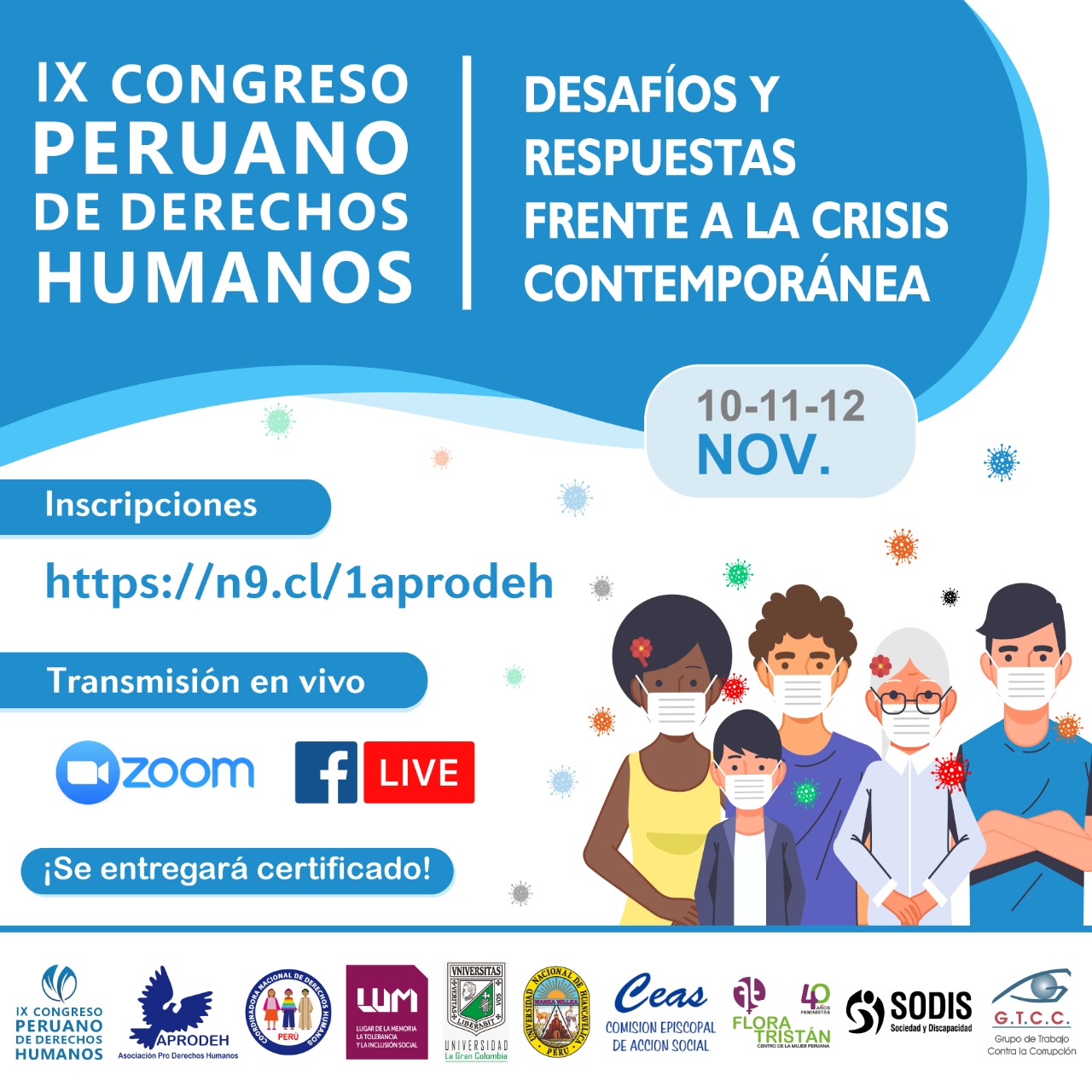  Congreso de Derechos Humanos se centrará en el impacto del covid-19 en el país y el mundo