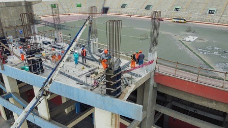 Obras en el estadio Centenario de Chimbote avanzan de manera significativa 