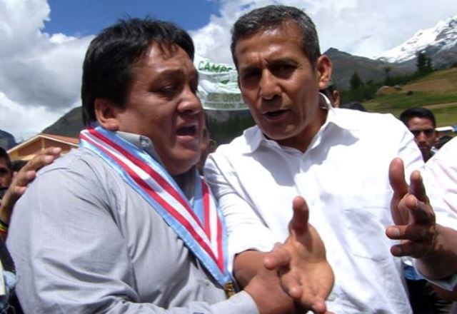 Consejero delegado de Áncash intenta congraciarse con Ollanta Humala