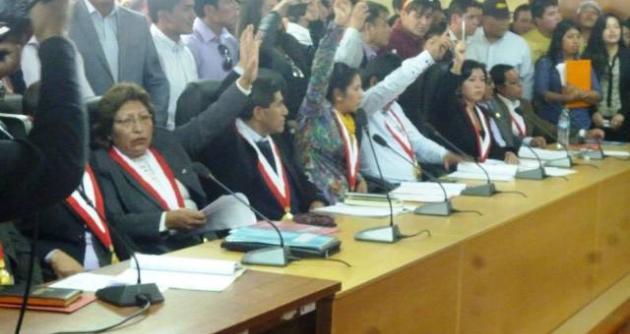 Mañana sesiona Consejo Regional de Áncash para elegir consejero secretario