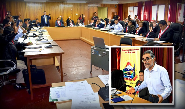 Consejo Regional de Áncash sesionará el miércoles para debatir sobre la suspensión de Waldo Ríos