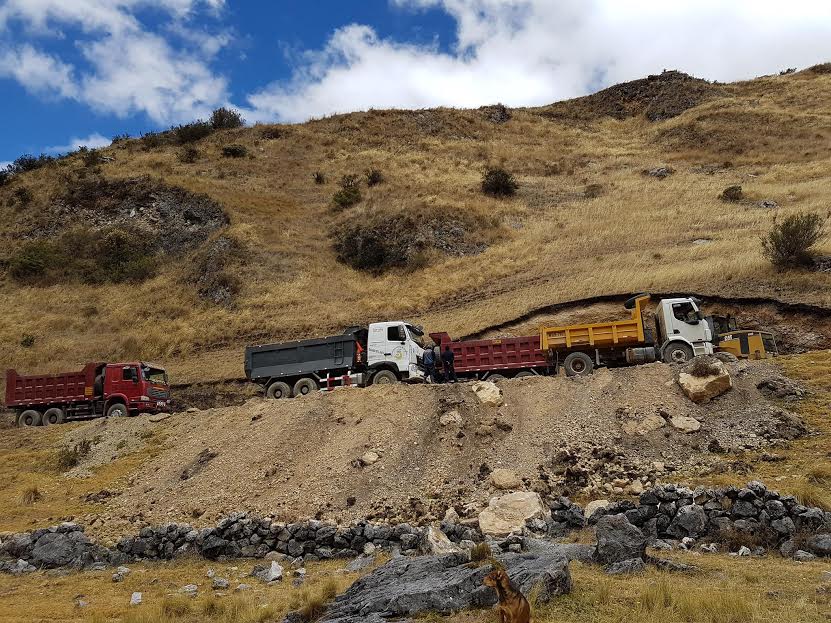 Sihuas: realizan obras de mejoramiento de la vía Desembocadero – Conchucos