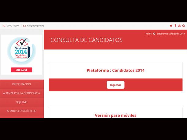 Más de 8,500 visitas recibió la plataforma virtual donde se informa sobre procesos de candidatos