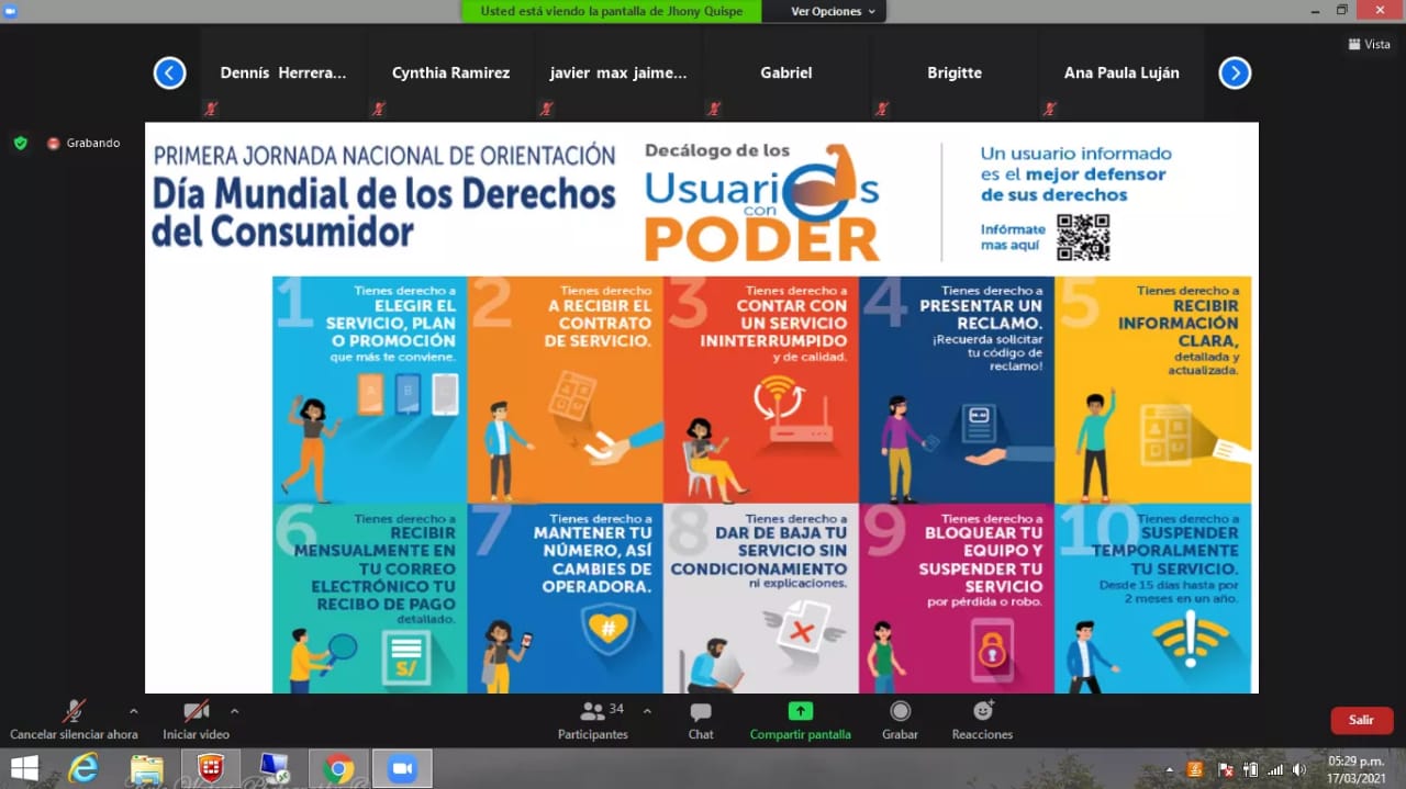 Osiptel capacitó a más de 400 usuarios de servicios de telecomunicaciones en Áncash