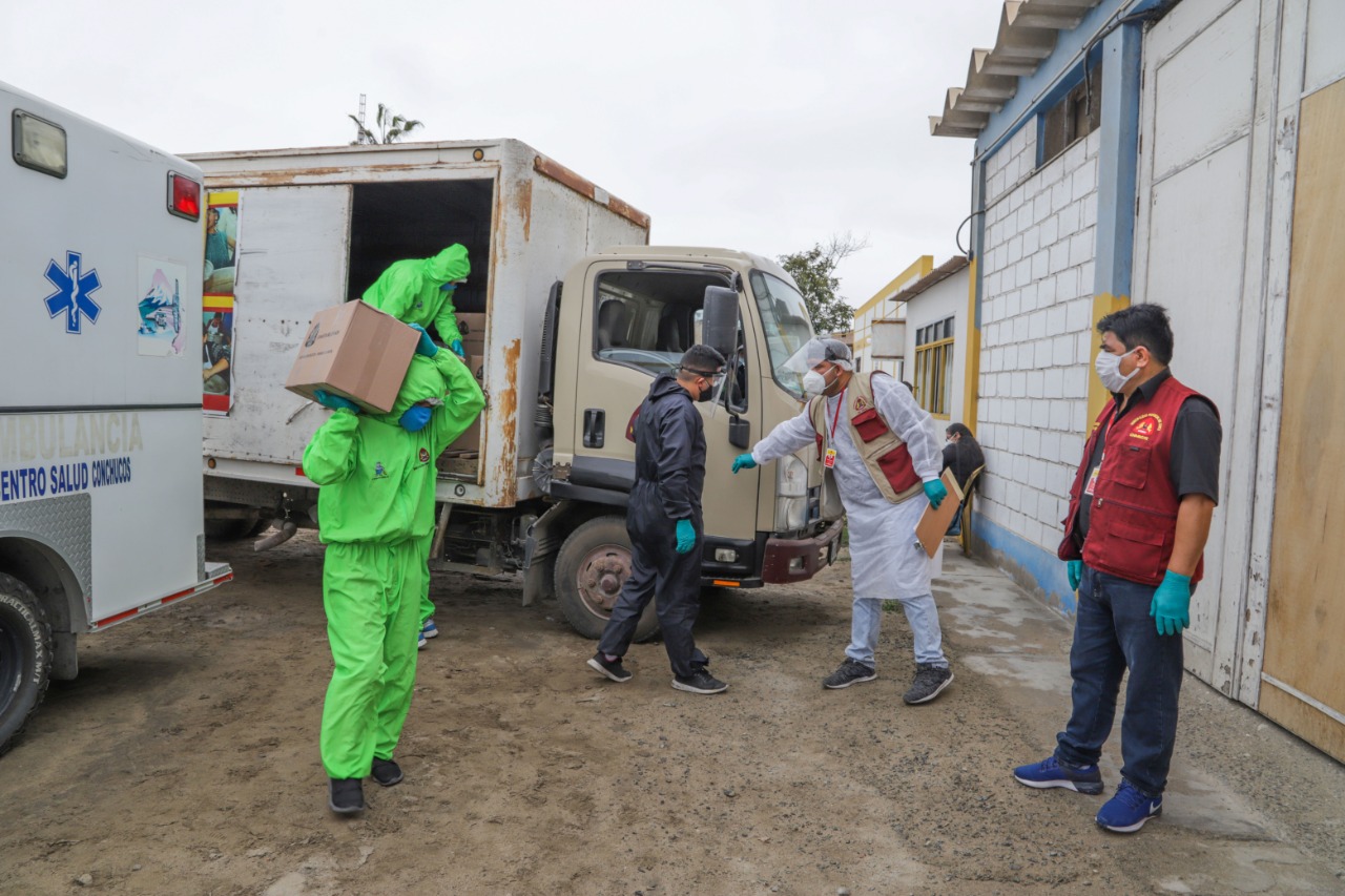 Continúan distribución de alimentos a personas afectadas con TBC en Chimbote