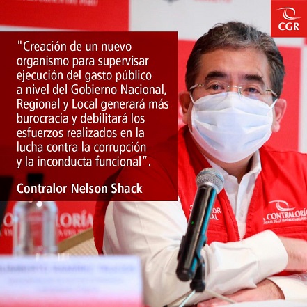 Contraloría: Organismo supervisor paralelo generaría más burocracia e incapacidad en la gestión pública 