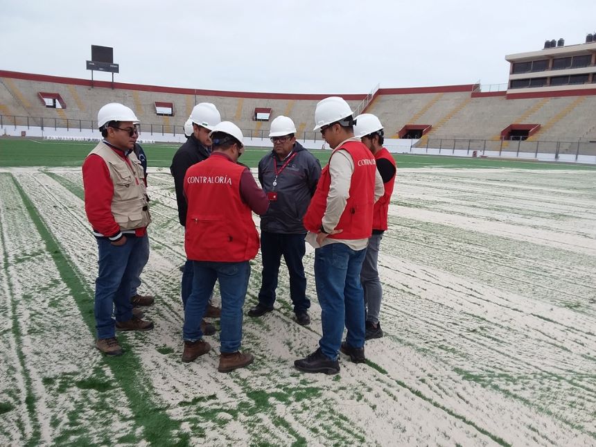 Contraloría advierte riesgos en obra de mejoramiento en estadio Centenario de Chimbote