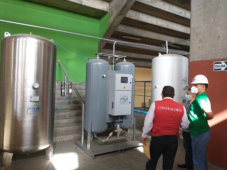Contraloría advierte que planta de oxígeno adquirida por la MPS no cumple con especificaciones técnicas