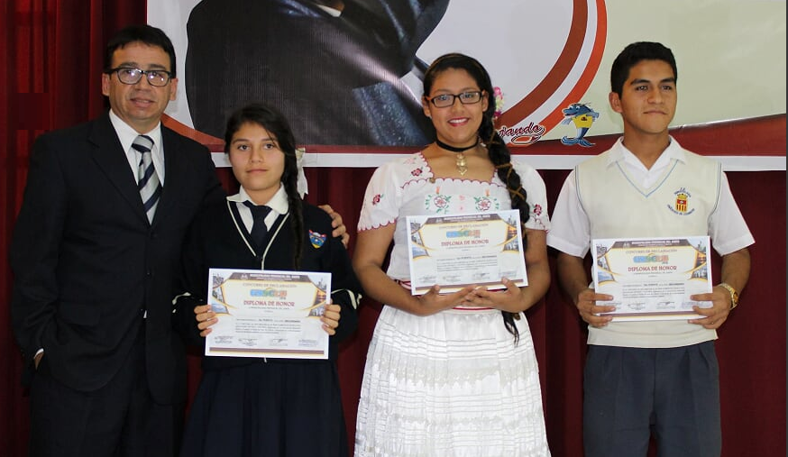 Chimbote: premiaron a ganadores del concurso de declamación escolar