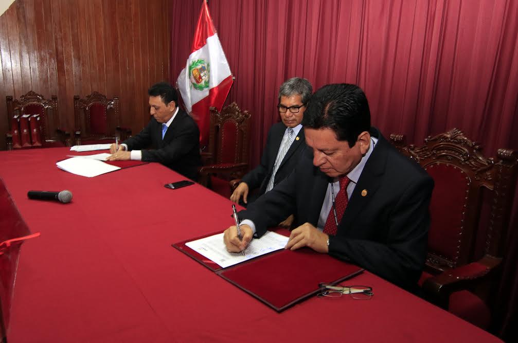 Corte de Justicia del Santa y el INEI firmaron convenio de cooperación 