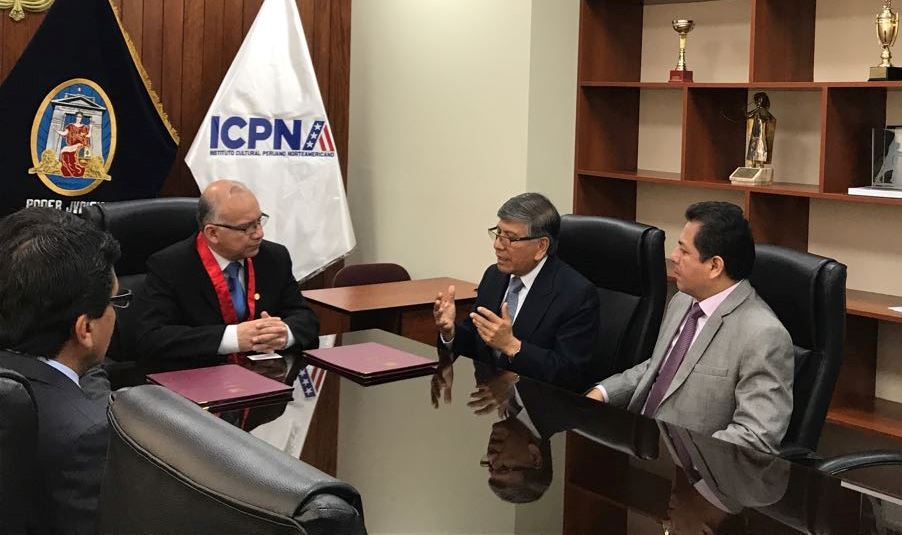 Corte Superior de Justicia del Santa firmó convenio con ICPNA