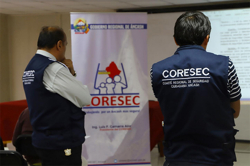 Coresec Áncash  preside reunión técnica tras nueva normativa de seguridad ciudadana