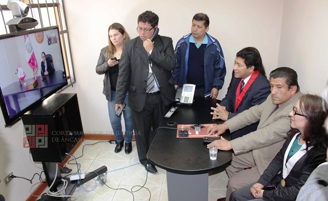 Corte de Áncash ya cuenta con sistema de videoconferencias para audiencias
