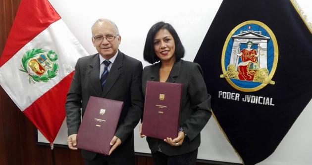 Corte Superior de Justicia del Santa firmó convenio con Perú en Línea Comunicaciones