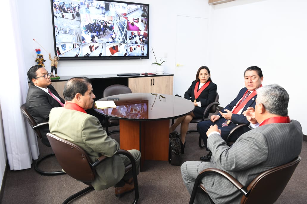 ANC-PJ realiza visita judicial judicial extraordinaria a la Corte del Santa para verificar desempeño funcional 