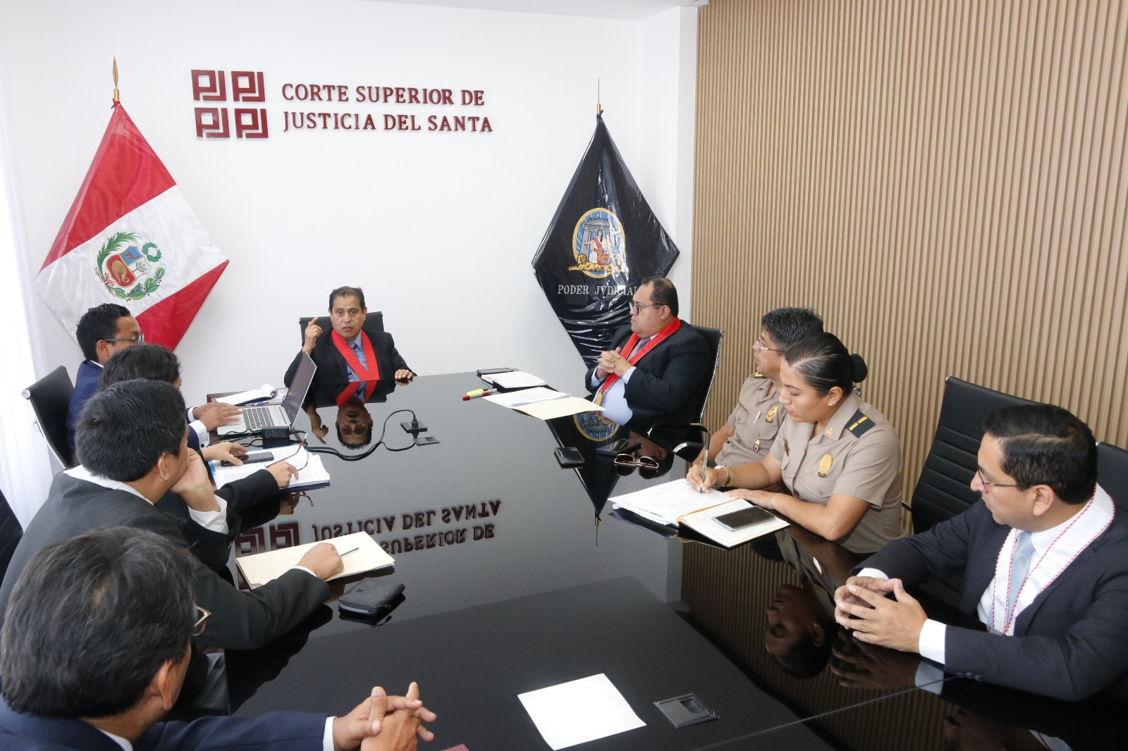 Corte del Santa, Fiscalía y la Policía se unen en mejora del trabajo de la Unidad de Flagrancia