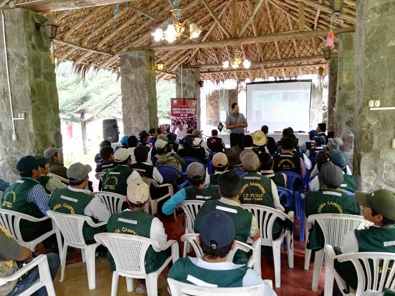  Corte del Santa capacitó a jueces de paz y ronderos en el distrito de Quillo
