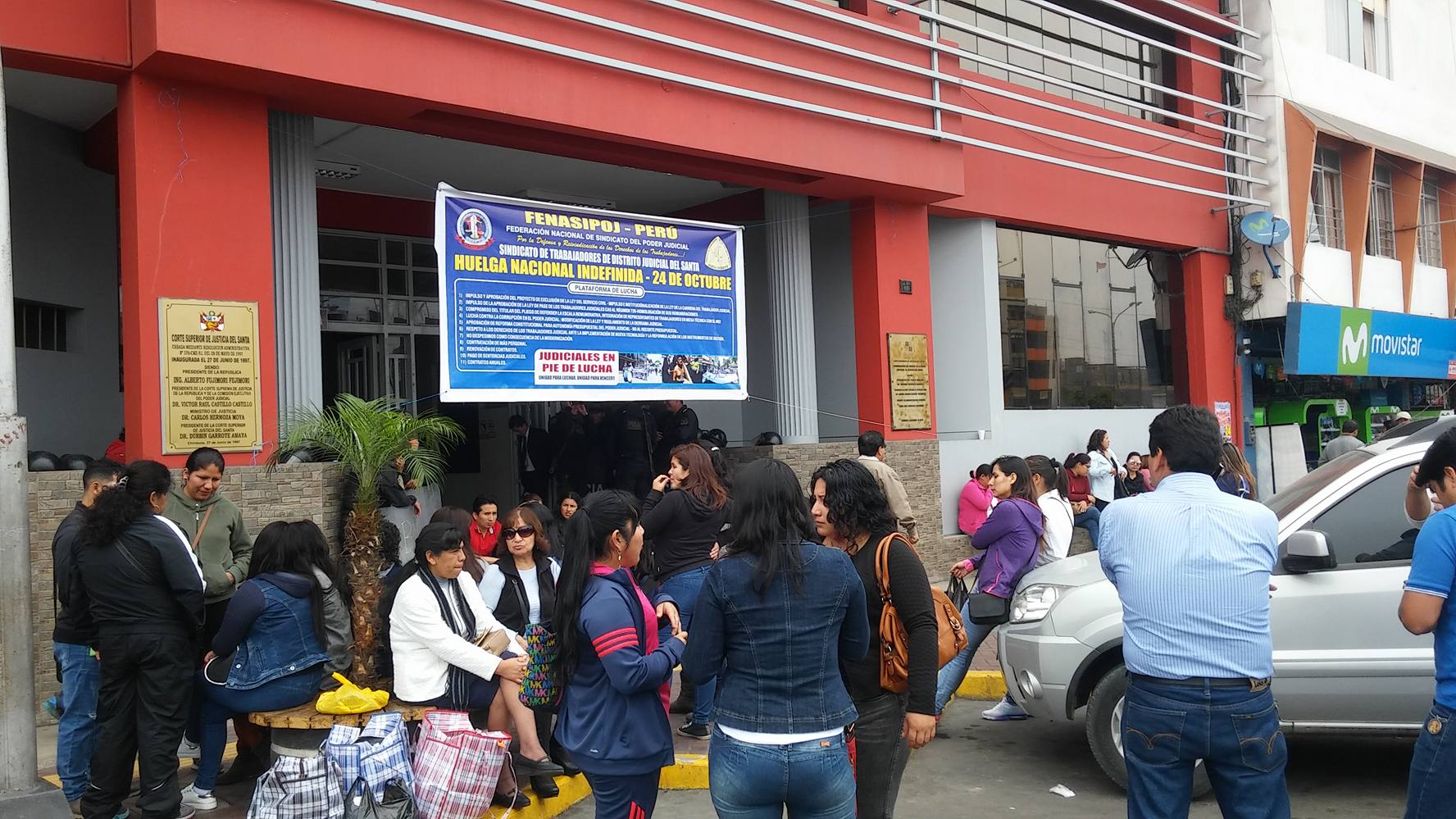 Trabajadores de la Corte del Santa retomarán huelga por descuentos en sus remuneraciones