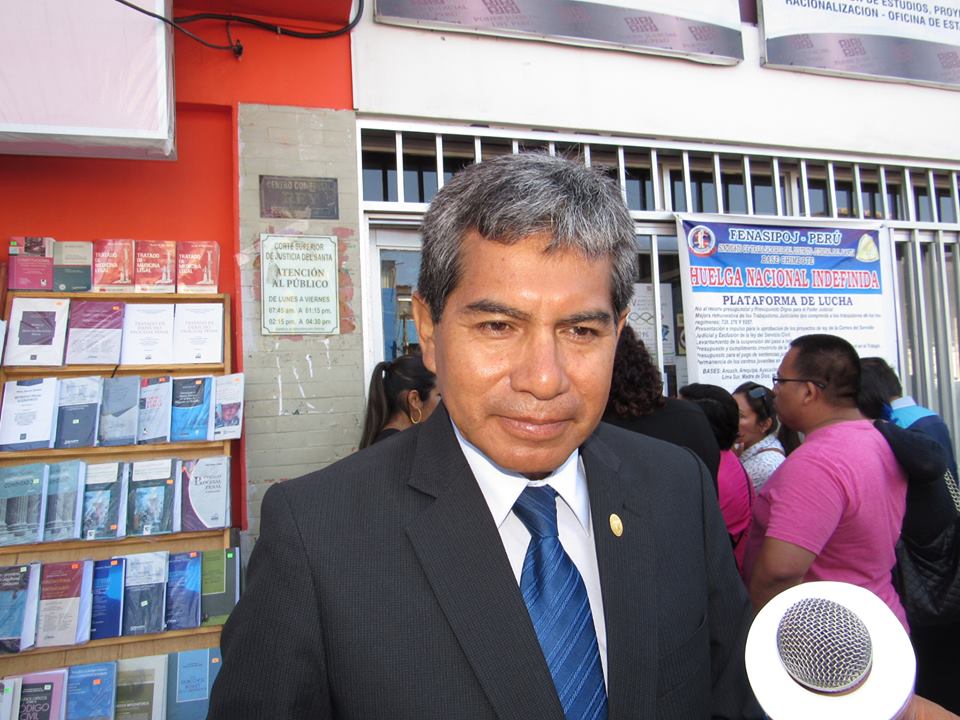 Presidente de la Corte del Santa advierte el quiebre de casos emblemáticos por huelga de los trabajadores 