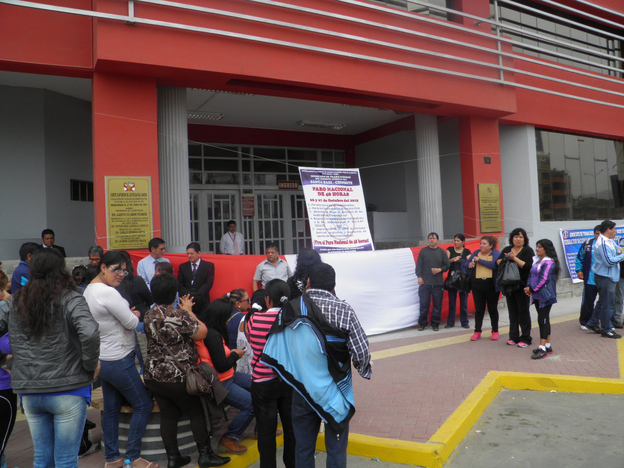 Chimbote: Trabajadores de la Corte del Santa se sumarán a la huelga este 10 de noviembre