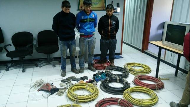 Áncash: Atrapan a 4 delincuentes con 200 kilos de cobre robado de la Compañía Minera Antamina 