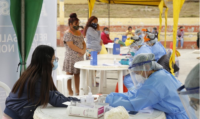 Chimbote:  78 personas dan positivo a pruebas covid-19 en pueblo joven San Pedro